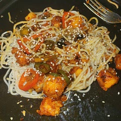 Wish there was more sauce for the noodles I added but other than that it was solid 