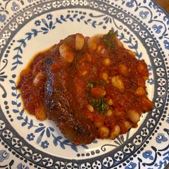 I made this after my husband described a meal a mafia guy made. I just sort of figured out what would work best. It was amazingly delicious! My husband cleaned his plate. Easy too!