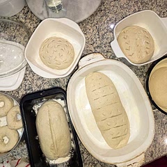 Recipe works like an absolute charm! 

I have made bread every week for three weeks, I'm obsessed. 

For the starter, feed it 4 hours before you need it to create the perfect start for the bread. 