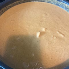 Why is there so much sauce?????  I spent another 30 minutes cooking to get the sauce to reduce to the correct consistency. Taste wasn’t too bad. Definitely add some spicy to it