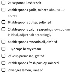Best meal we had in a long time. I didn't add the steak to the potatoes. Found the measurements by googling it.