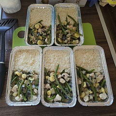 Love it. I did it with Aubergine, baby sweetcorn and green beans. 