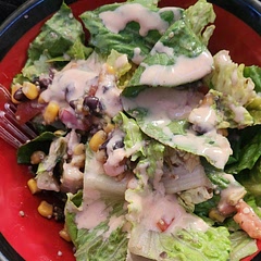 Very good, highly recommend not mixing the lettuce in and making a bed of lettuce and then adding the veggie medley on top, and then the sauce. 
