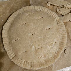 Wasn't nearly enough water. Tried scouring the insanely bloated website for instructions, but they were buried in jibberish and ads. By the time I had enough water added, the dough was way overworked and came out tough. I'll find a more accurate recipe with easier to read instructions.