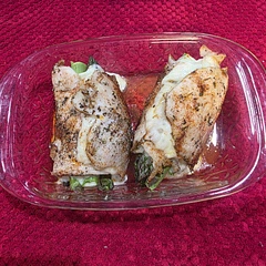 It was delicious. I used thin sliced breasts so I made rolls ups with it, so I just baked the chicken and did not fry prior. I also did not measure seasonings out and just eyeballed it. Made with lemon garlic couscous. 10/10 I recommend 