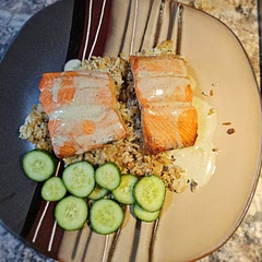 Next time I make this, I'm not crisping the rice so it'll be easier to eat.