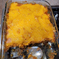 I added some additional spices and milk to the potatoes because I thought it was a little bland. I also added Worcestershire  sauce to the meat. Added a layer of cheese on top as well.