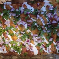 Very good. Added some chopped onion to the filling as well as some extra garlic. Used flour tortillas in place of corn just because that is what I had on hand. Also left the skin on the sweet potato. Relatively easy and makes a lot of food.