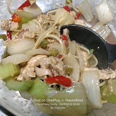 I created this with what I had on hand but feel free to add other veggies or this would also work with chicken. I hope you enjoy it as much as my family did!