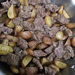 I used baby potatoes. 