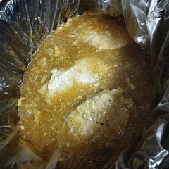 Cooking time on low was about 3 1/2 hours. 
Added some cornstarch and water went about 30 minutes from being done for a little thickness. 
Exceptionally good flavor for freezer to Crock Pot dish.