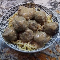Absolutely delicious.  It's easy but a bit time-consuming.  I served it over linguini.  This is one of my favorite things to eat no matter what; fresh or frozen.  But nothing beats homemade.  Will make it again, but it's got a lot of fat and calories, so it will have to be a treat/cheat meal.