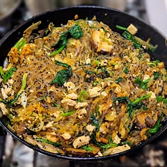 4/5⭐ Took me way longer to cook lol. I think maybe around 2+ hours including going out to buy ingredients & prepping ingredients. It was tasty though! Topped with sriracha as it wasn't flavorful enough. Didn't have smoked tofu so I just cooked firm tofu with some liquid smoke.
