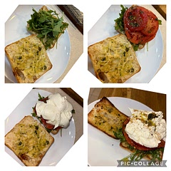 One of my favorite meals! The ciabatta was garlic butter toasted and so soft inside with a nice crunch outside. The dressed arugula and marinated tomatoes were a perfect compliment to the burrata and ciabatta. 

This is must try!