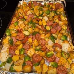 Easy and tastes terrific! Added brussel sprouts