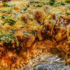 Didn't want to stop eating it. I used mozzarella instead of cheddar and made a homemade enchilada sauce in place of the canned one. Too good! 