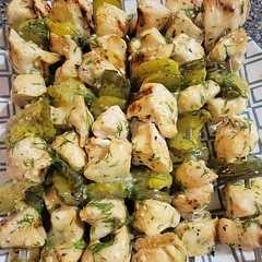 I only soaked the chicken for 30 minutes and I grilled them, they came out so good!!!! The sauce at the end is key though! 