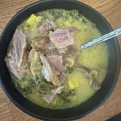 Absolutely delicious. The savory and woodsy spices hot with a zesty lime and chile kick. We added braised lamb for extra protein and it complemented it very well.