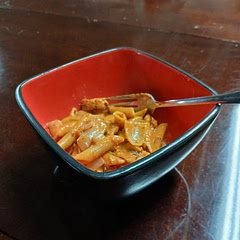 Only make this if you want to feel like raising your body temp. I didn't know what I expected going into this, but as a lover of all things spicy, I am pleased! I might have accidentally put too much cayenne.... lucky me lol. Seriously though, it's really good, especially if you like a spicy dish with a good kick!