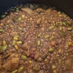 This just looks like a brown soup lol. But it actually tastes good, especially if you use beef or chicken broth. 