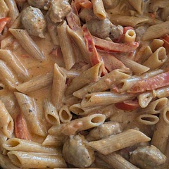 Slightly overcooked the penne, will reduce the cooking time next time