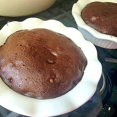 These were very good. I used allulose and some coconut sugar to sweeten and einkorn flour for a lower carb brownie. I also added walnuts and some dark chocolate chips. Baked in these little tart bowls for 25 minutes.
