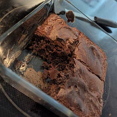 Very very fudgy. Maybe even just underbaked, but I think it's the beans and no flour. Pretty good tasting, though you need to be ok with coconut oil taste coming through. Sometimes can detect the hint of beans, but if I didn't know there were beans I might not notice. 