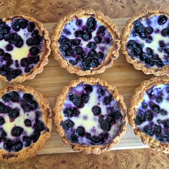 Crust makes 6 small ones, filling has left overs - should make ~75% of ingredients for filling.
Bake time for small ones 25-30 min