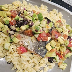 I added some sun dried tomatoes. Not tasted it yet but looks really good