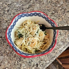 Didn't have red pepper flakes, so we're missing that flavor profile, but I added a little extra lemon juice since what was suggested wasn't noticeable enough. Other than that, it turned out pretty good. Will definitely be making it again.