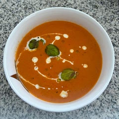 I added two roasted red peppers, it made a nice difference.