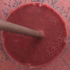 Subbed the strawberries for frozen sweet dark cherries and put two cooked beets in it and although this tastes like potatos something about this lowkey gives 