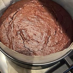 Don’t overbake, shorten bake time by 5min. Moist in centre. One of those recipes that dirties every mixing bowl & lots of utensils :)