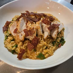I changed this a bit and used pepperoni instead of salami and left out the chickpeas due to family preferences. I added a bit more orzo, and it ended up taking more time to cook after adding more chicken stock. However, this was very tasty, albeit a bit too salty, and I love salt! Maybe the swap of pepperoni caused that. Would make it again, but maybe not in the heat of summer!