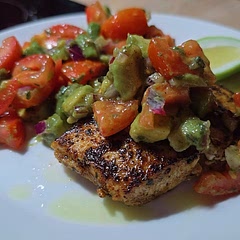 I made a salmon a little bit more spicy and it tasted great 