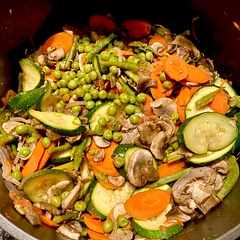 Absolutely delicious! Now I asked Siri about other vegetables are usually found in Pasta Primavera (there are a good bit to choose from too); to which, the ones I added in addition to what was listed for this recipe really beefed up the overall flavor of the dish. I did:
Handful and a half of asparagus 
4 carrots (long ones not baby carrots)
2 tomatoes off the vine
Frozen bag of peas (small)
3 Zucchinis 
1 lb White button mushrooms
And 1 Red Onion
Served on Bowtie Pasta
I am working on becoming Orthodox Christian and for our fasts I was looking for something that would fit in to our diet- all I omitted was the oil and began cooking everything with a little bit of water and worked from what was longer/harder cooking to shorter/softer. Siri included that all you do to season Pasta Primavera is Salt and Pepper. The juices of the vegetables will season the dish- which it was so tasty. I did add my mushrooms last to allow maximum flavor to be absorbed by the little sponges. I also added the frozen bag of peas in the middle of cooking to allow for it all to “steam”/defrost by the time I finished. Too, I didn’t see any instructions for this so a thing to keep in mind, the more uniform/thinly cut your vegetables are- the more timely everything will cook together. 

Thank you for the recipe. I will frequent it again! God bless.