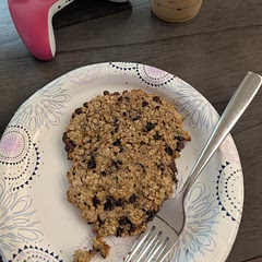 Pretty good! I used peanut butter instead of coconut oil. Added peanut butter cup protein powder. I actually flipped it over and air fried for a few more minutes.
