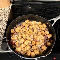 Loved the recipe! The only thing that we omitted was the water and taco seasoning. The sour cream made it after it was cooked.