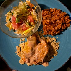Substituted tenders instead of breasts and shredded Colby Jack instead of slices.  Cut my cooking time down to around 15 minutes because of the tenders.  Nice little chicken recipe.  Yummy.  