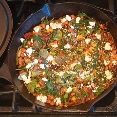 Very rich and delicious! We used goat cheese because we didn't have feta. The directions say to only add 1 tsp of lemon juice and I think that was plenty compared to the ingredients that says 3 tbsp. Add more if you want more lemon flavor. I also used a mixture of sundried tomatoes, dried and in oil. I prefer the ones in oil. 8/10