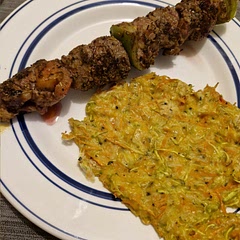 J’ai un peu modifié la recette en rajoutent les carottes qui reste et du fromage râpé