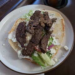 I didn't have any Aleppo peppers, so I used paprika and cayenne. Turned out good and satisfied my gyro craving.