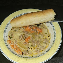 Really good..and crushed red peppers for spice..and garlic bread..would make it again 