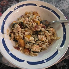 We added spinach, green onion, cilantro, and a yellow bell pepper and the flavor was AWESOME! Also used a red onion as thats what we had on hand. 