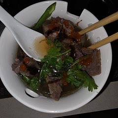 This was an easy recipe and process! I let the bones cook a bit longer but the flavor did not miss no matter how much water I added. It was a hit! 🍜