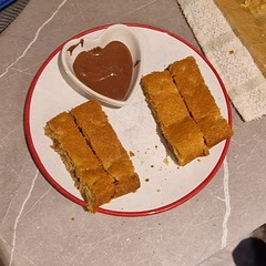 Really good although it was a little cakey.