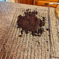 Too crumbly, falls apart. But very tasty and fudgy. Accept that I may have taken out of pan too quickly, but I've made many cakes and never had this level of disaster. Have to make another cake now 😭
