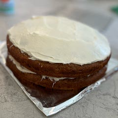 Hands down the best carrot cake recipe I have ever used. We used cream cheese frosting with it. Perfection!