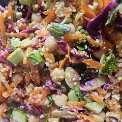 Sweet, sour & spicy - wow! I was sceptical at first, but everything works so well together. Don't omit the fresh mint and dill, they totally elevate this dish. I'm definitely adding this to my go-to salads. Super delicious and easy to prepare! 