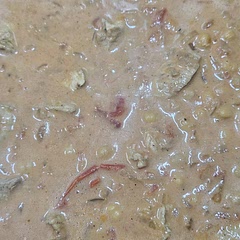 I added chicken to this! So yummy. It turns out quite chilli (for me anyway) and I was hoping my toddler could share it but it might be a bit too much so I might take out the cayenne next time. Either way, yummy & so easy to follow.